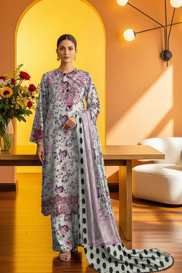 LS-2888 Ready-to-Wear Premium Winter Linen Suit - Porcelain White