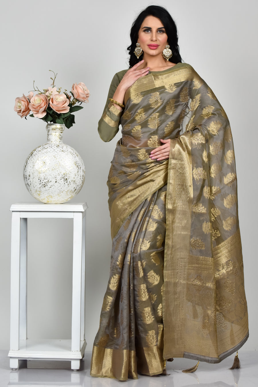 FBSR-523  Organza Saree