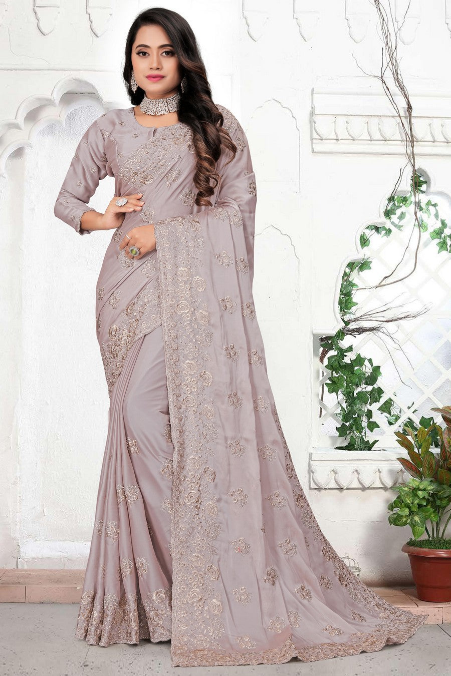 FBSR-617 Luxurious Embroidered Saree